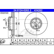 Слика 1 на кочионен диск ATE 24.0124-0262.2