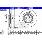 Слика 1 на кочионен диск ATE 24.0128-0289.1