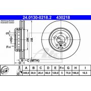 Слика 1 на кочионен диск ATE 24.0130-0218.2