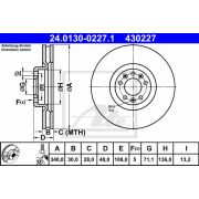 Слика 1 на кочионен диск ATE 24.0130-0227.1