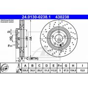 Слика 1 на кочионен диск ATE 24.0130-0238.1