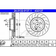 Слика 1 на кочионен диск ATE 24.0132-0137.1