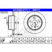 Слика 1 $на Кочионен диск ATE PowerDisc 24.0308-0111.1