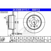 Слика 1 $на Кочионен диск ATE PowerDisc 24.0308-0113.1