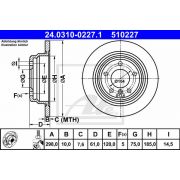 Слика 1 $на Кочионен диск ATE PowerDisc 24.0310-0227.1