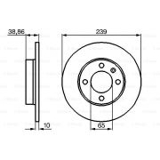 Слика 5 на кочионен диск BOSCH 0 986 478 010