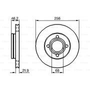 Слика 1 на кочионен диск BOSCH 0 986 478 018