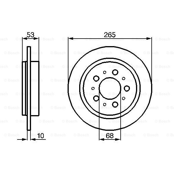 Слика на кочионен диск BOSCH 0 986 478 042 за Volvo 740 Estate (745) 2.0 - 117 коњи бензин