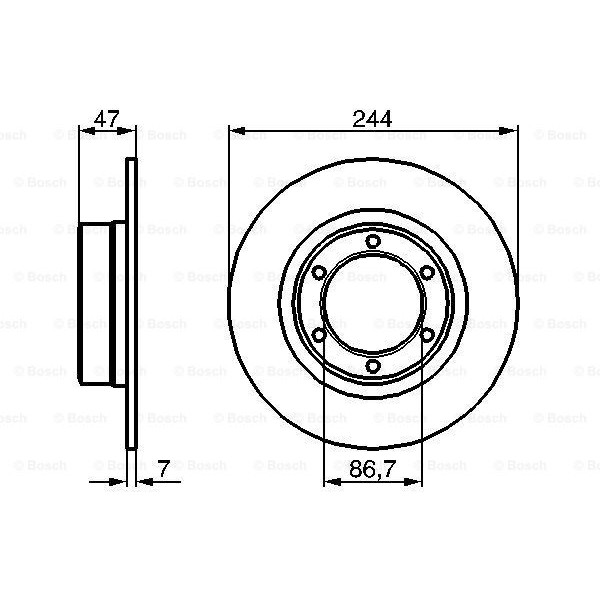 Слика на Кочионен диск BOSCH 0 986 478 050