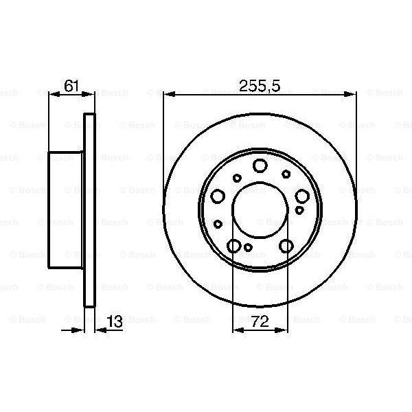 Слика на Кочионен диск BOSCH 0 986 478 067