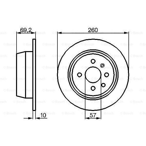 Слика на кочионен диск BOSCH 0 986 478 086 за Opel Astra F 1.4 i 16V - 90 коњи бензин