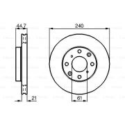 Слика 1 на кочионен диск BOSCH 0 986 478 115