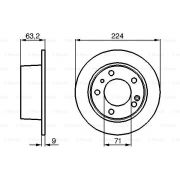 Слика 1 на кочионен диск BOSCH 0 986 478 141