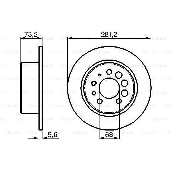 Слика на кочионен диск BOSCH 0 986 478 143 за Volvo 240 Saloon (P242, P244) 2.0 - 97 коњи бензин