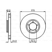 Слика 5 на кочионен диск BOSCH 0 986 478 166