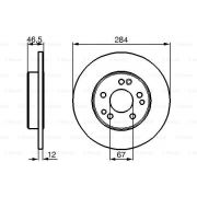 Слика 1 на кочионен диск BOSCH 0 986 478 187