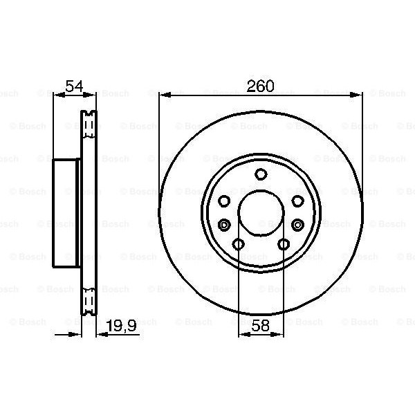 Слика на кочионен диск BOSCH 0 986 478 218 за Citroen CX 2 Break 25 D Turbo 2 - 120 коњи дизел