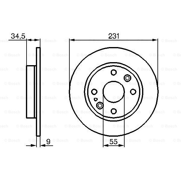 Слика на Кочионен диск BOSCH 0 986 478 242