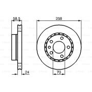 Слика 1 $на Кочионен диск BOSCH 0 986 478 265