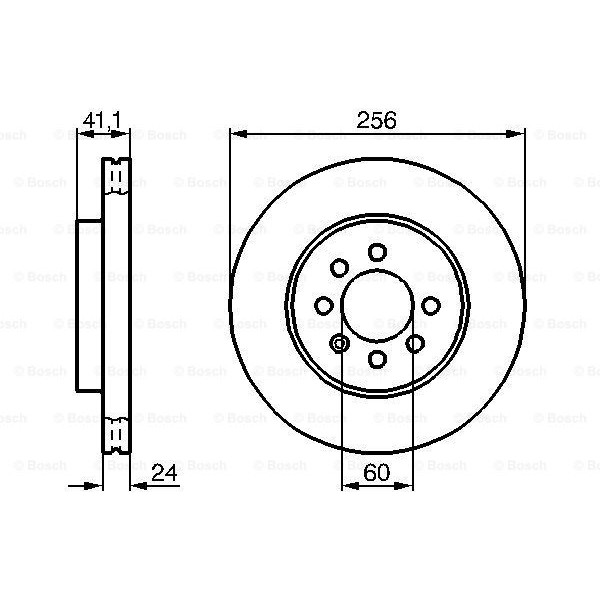 Слика на Кочионен диск BOSCH 0 986 478 286