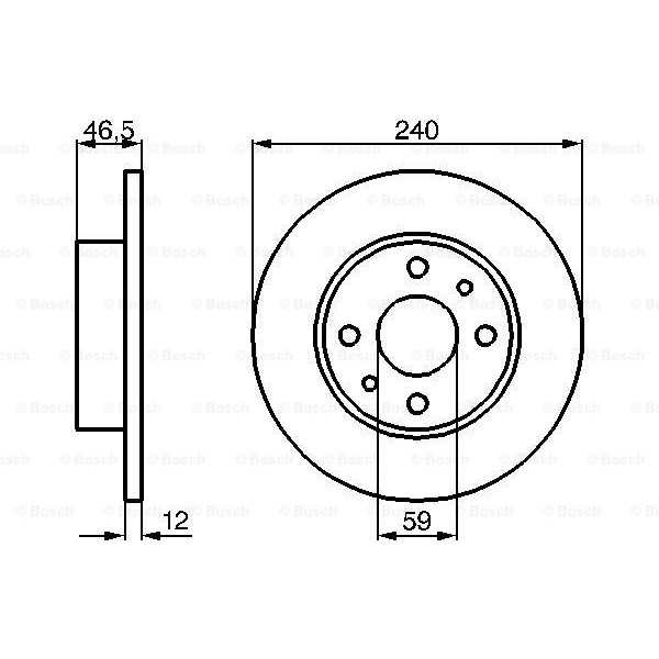 Слика на Кочионен диск BOSCH 0 986 478 353