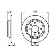 Слика 1 на кочионен диск BOSCH 0 986 478 374