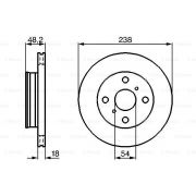 Слика 1 $на Кочионен диск BOSCH 0 986 478 385