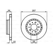 Слика 1 на кочионен диск BOSCH 0 986 478 388