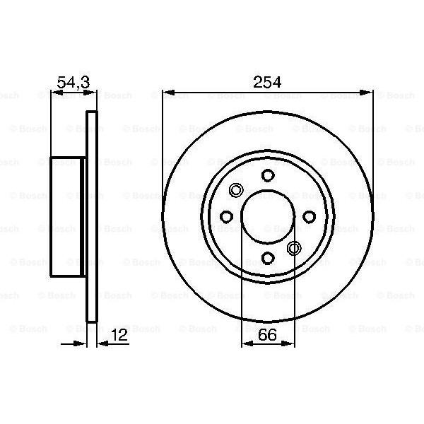 Слика на Кочионен диск BOSCH 0 986 478 390