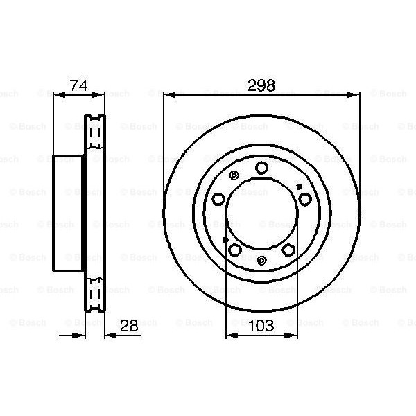 Слика на Кочионен диск BOSCH 0 986 478 418