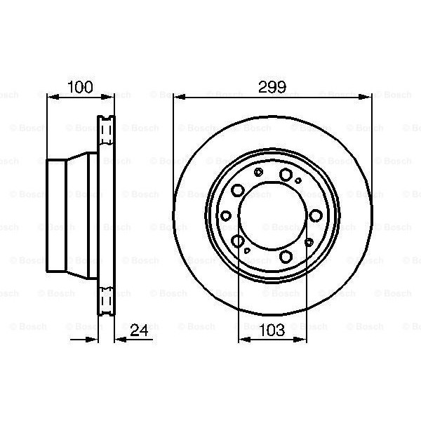 Слика на Кочионен диск BOSCH 0 986 478 419