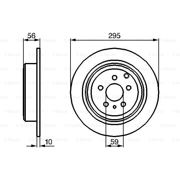 Слика на кочионен диск BOSCH 0 986 478 435 за Citroen Synergie 22,U6 2.0 16V - 132 коњи бензин