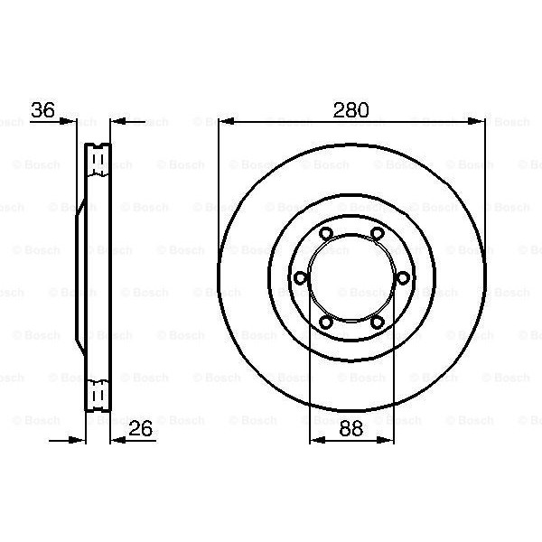 Слика на Кочионен диск BOSCH 0 986 478 437