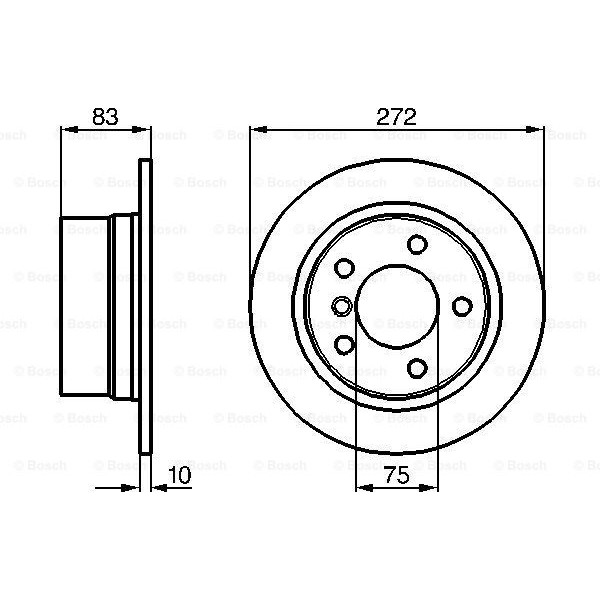 Слика на Кочионен диск BOSCH 0 986 478 439