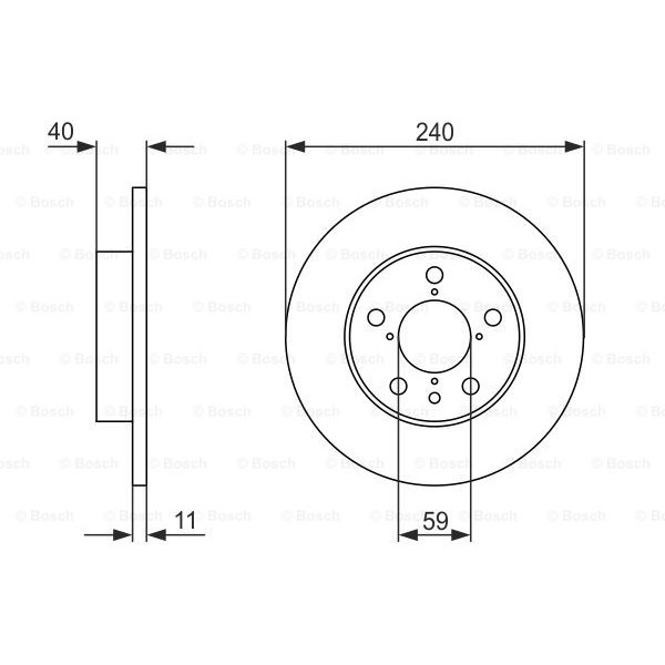 Слика на Кочионен диск BOSCH 0 986 478 444