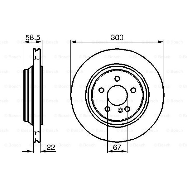 Слика на кочионен диск BOSCH 0 986 478 473 за Mercedes S-class Saloon (w220) S 350 4-matic (220.087, 220.187) - 245 коњи бензин