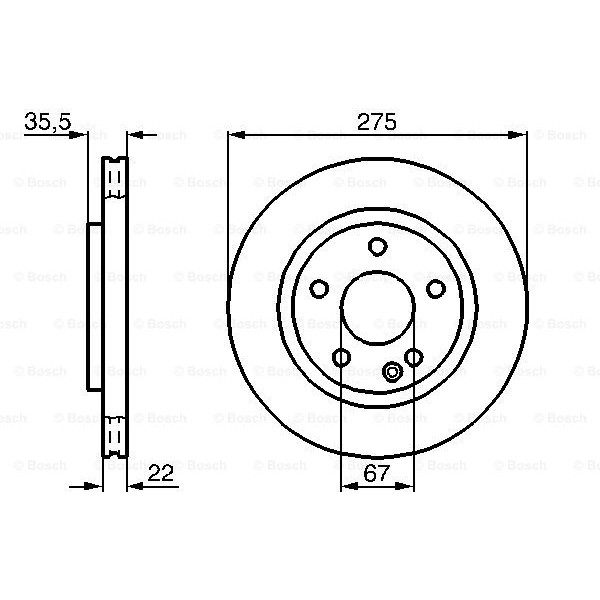 Слика на Кочионен диск BOSCH 0 986 478 474