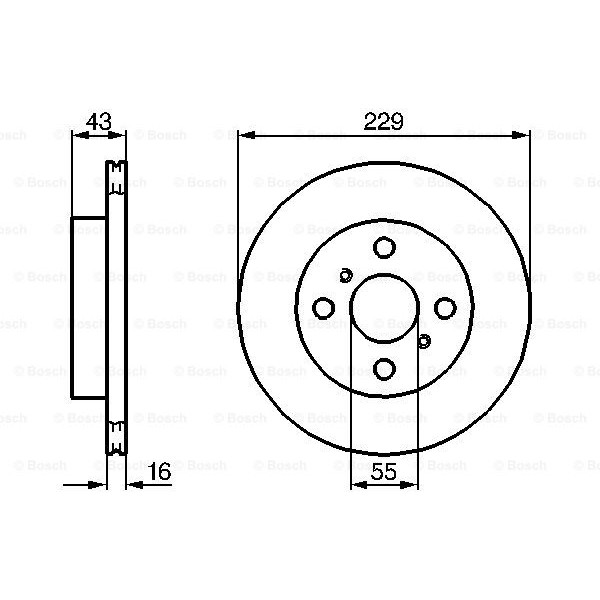 Слика на Кочионен диск BOSCH 0 986 478 491