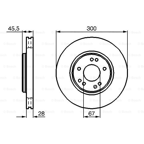 Слика на Кочионен диск BOSCH 0 986 478 526