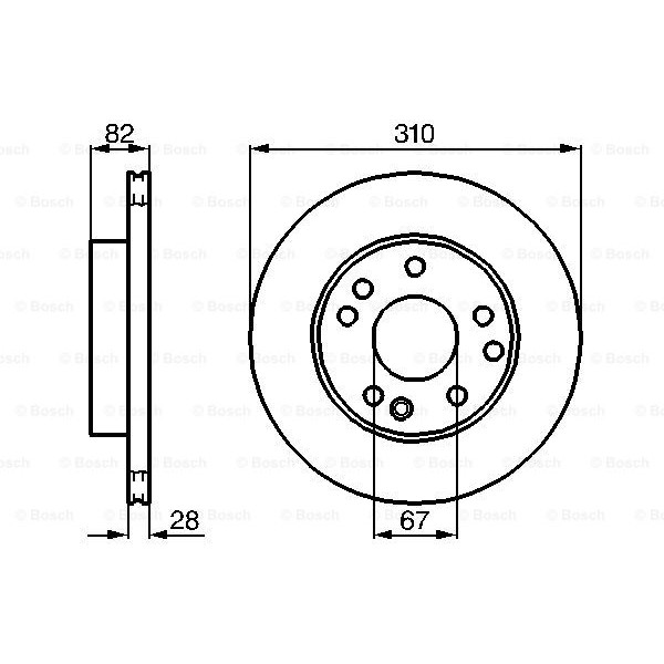 Слика на кочионен диск BOSCH 0 986 478 528 за Mercedes S-class Saloon (w140) S320 - 220 коњи бензин