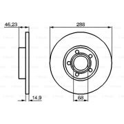 Слика 5 на кочионен диск BOSCH 0 986 478 545