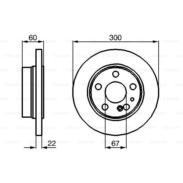 Слика на кочионен диск BOSCH 0 986 478 566 за Mercedes S-class Saloon (w140) 500 SE,SEL (140.050, 140.051) - 326 коњи бензин