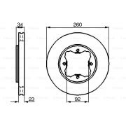 Слика 1 на кочионен диск BOSCH 0 986 478 568