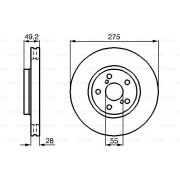 Слика 5 $на Кочионен диск BOSCH 0 986 478 583