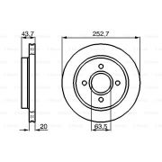 Слика 5 на кочионен диск BOSCH 0 986 478 605