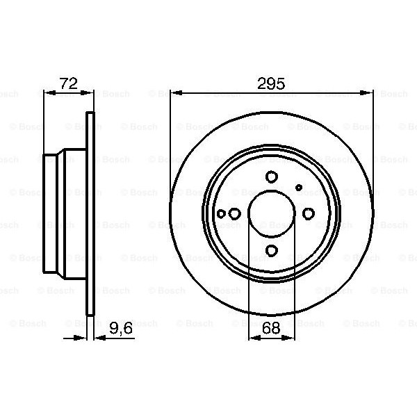 Слика на Кочионен диск BOSCH 0 986 478 640