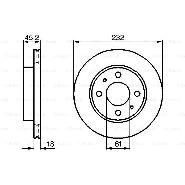 Слика на Кочионен диск BOSCH 0 986 478 650