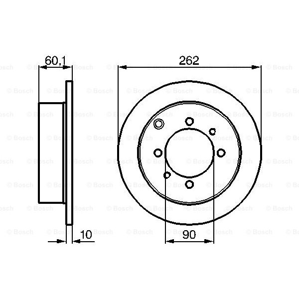 Слика на кочионен диск BOSCH 0 986 478 655 за Kia Joice 2.0 - 139 коњи бензин