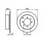 Слика 1 на кочионен диск BOSCH 0 986 478 655