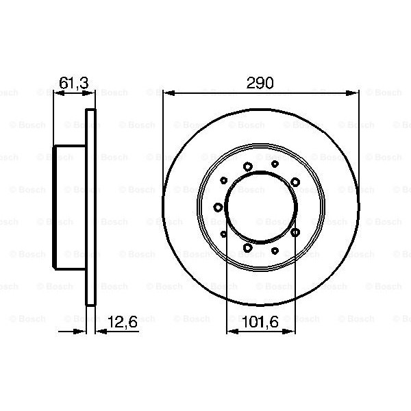 Слика на Кочионен диск BOSCH 0 986 478 656